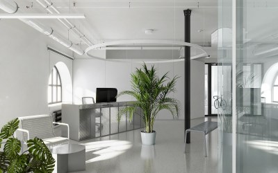 工业风公司前台3D模型下载